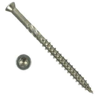 A2 Stainless Steel Small Head Decking Screw TX 15 Self Cutting Point